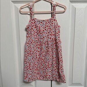 Floral Kids Dress - Red and White Old Navy Size 5T